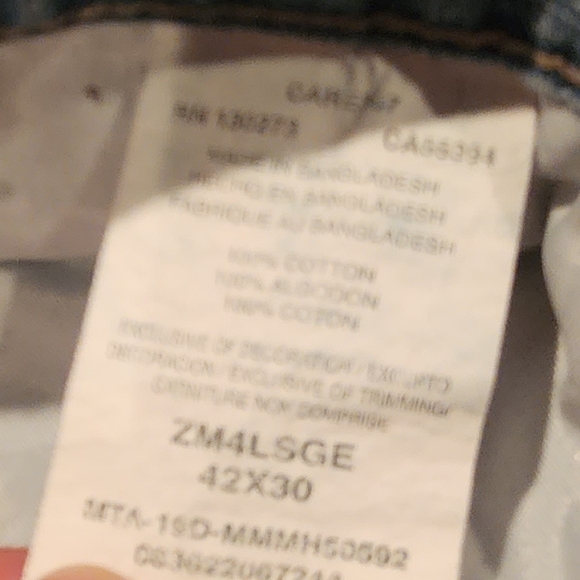 Vintage Wrangler Blue Denim Jeans Light Acid Wash Men's Relaxed Fit 42x30 - Picture 10 of 10